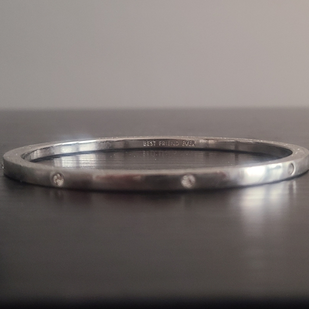 Kate Spade Set in Stone Silver Bangle, retail $48